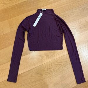 LAPOINTE Modal Jersey Dolman Tee - Deep Plum - NWT